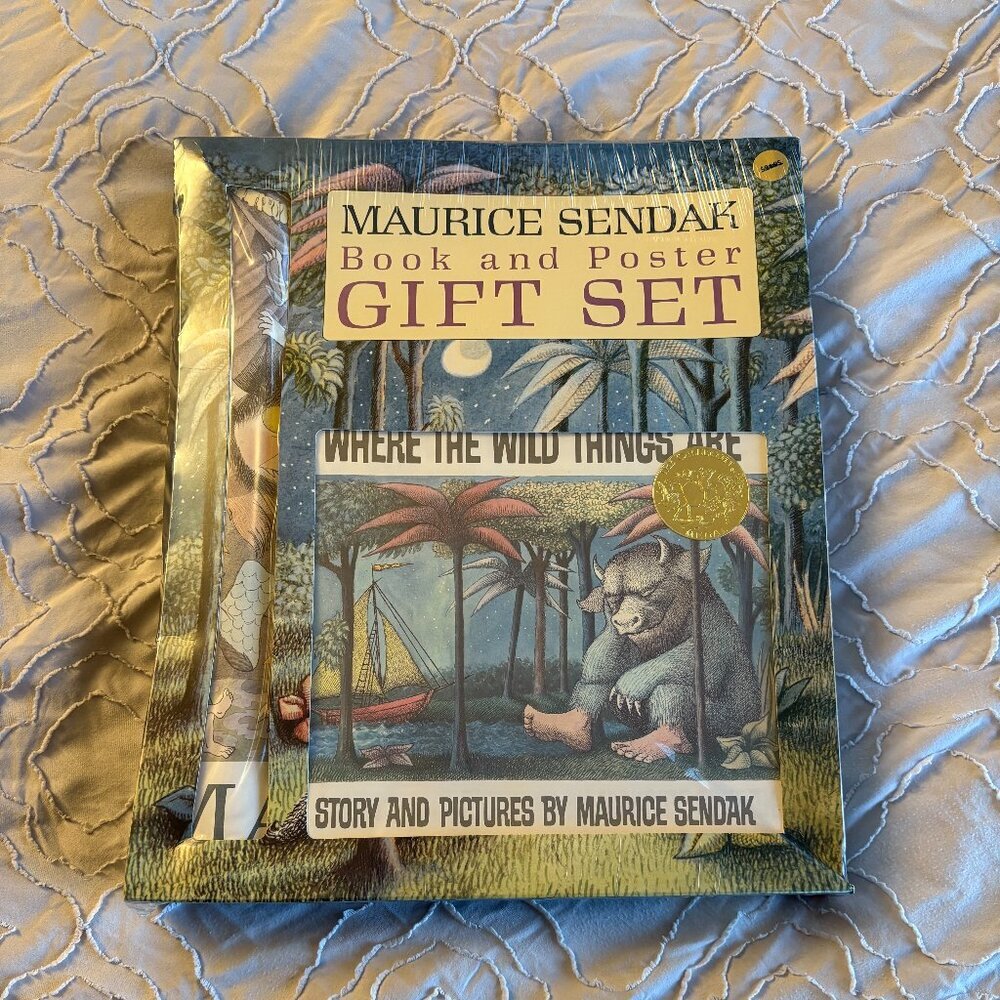 RARE & SEALED "Where The Wild Things Are" 25th Anniversary Poster & Book Set